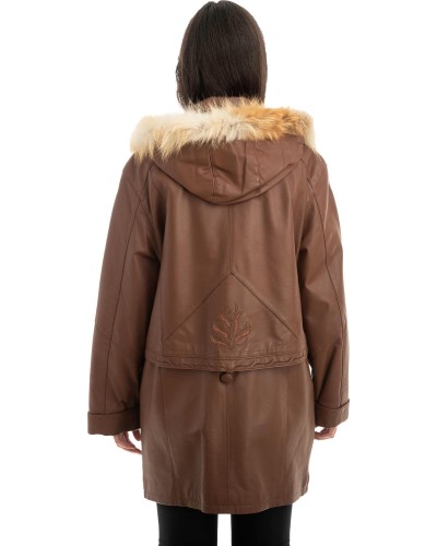 Γνήσιο Γυναικέιο Δερμάτινο Μπουφάν - Z952