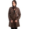 Γνήσιο Γυναικέιο Δερμάτινο Παλτό - Z955