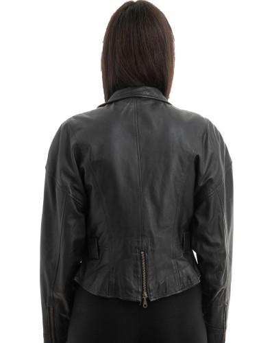 Γνήσιο Γυναικέιο Δερμάτινο Μπουφάν - Z956