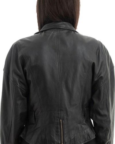 Γνήσιο Γυναικέιο Δερμάτινο Μπουφάν - Z956