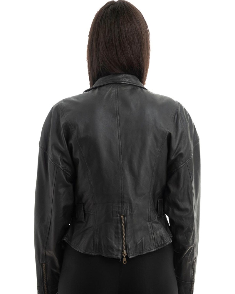 Γνήσιο Γυναικέιο Δερμάτινο Μπουφάν - Z956