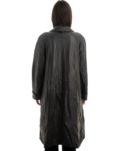 Γνήσιο Γυναικέιο Δερμάτινο Παλτό - Z957