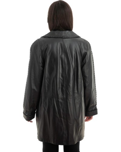 Γνήσιο Γυναικέιο Δερμάτινο Μπουφάν - Z958