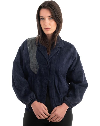 Γνήσιο Γυναικέιο Δερμάτινο Σακάκι - Z959