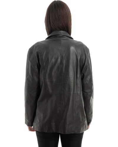 Γνήσιο Γυναικέιο Δερμάτινο Σακάκι - Z965