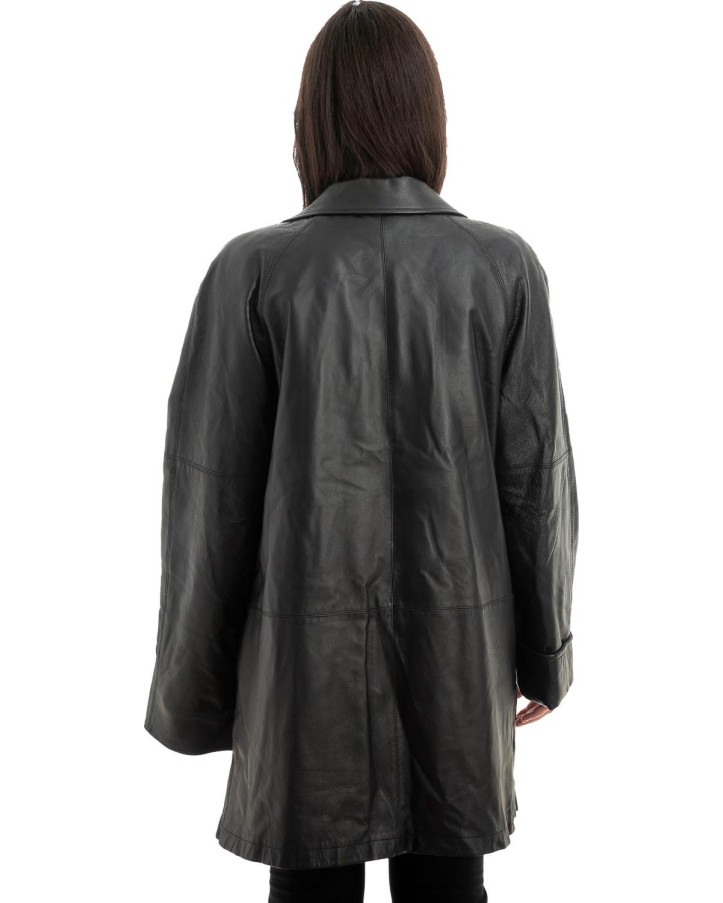 Γνήσιο Γυναικέιο Δερμάτινο Σακάκι - Z967