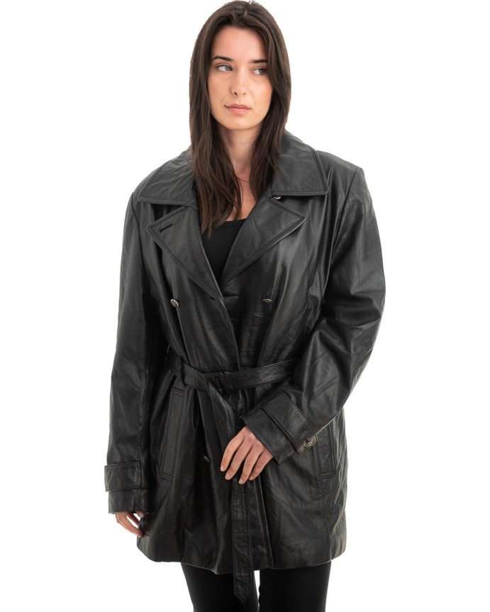 Γνήσιο Γυναικέιο Δερμάτινο Σακάκι - Z968