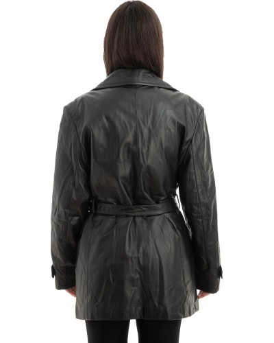 Γνήσιο Γυναικέιο Δερμάτινο Σακάκι - Z968