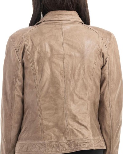 Γνήσιο Γυναικέιο Δερμάτινο Μπουφάν - Z970