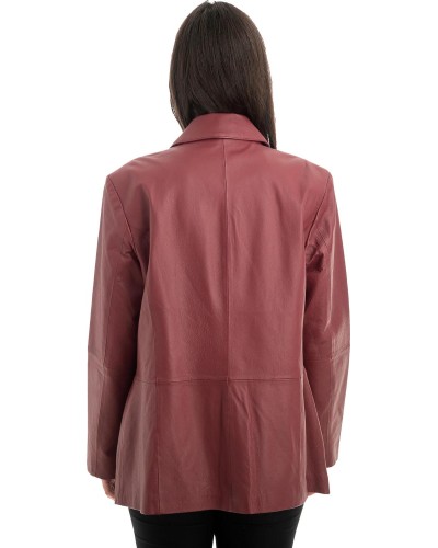 Γνήσιο Γυναικέιο Δερμάτινο Σακάκι - Z973