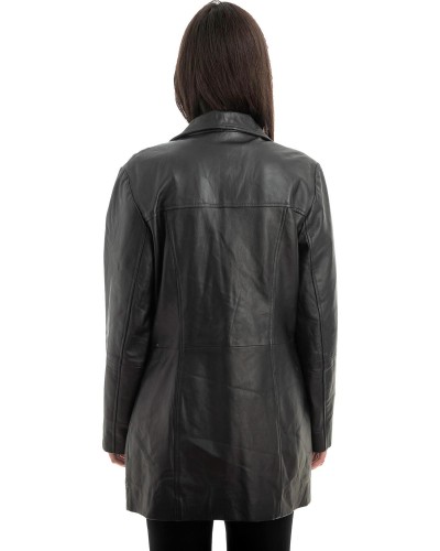 Γνήσιο Γυναικέιο Δερμάτινο Σακάκι - Z974