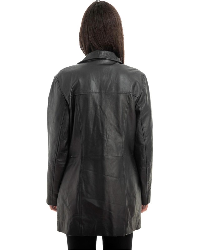 Γνήσιο Γυναικέιο Δερμάτινο Σακάκι - Z974