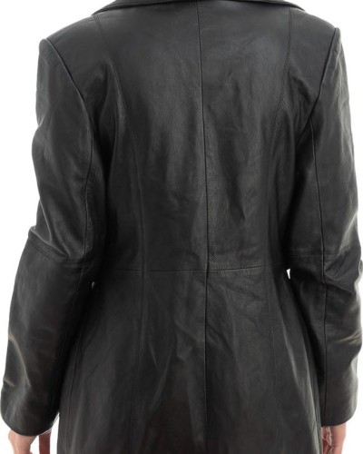 Γνήσιο Γυναικέιο Δερμάτινο Παλτό - Z975