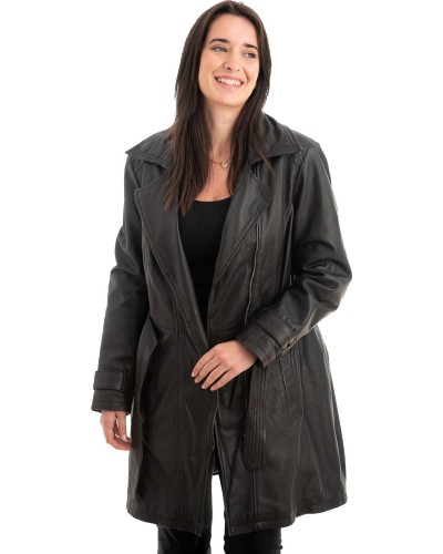 Γνήσιο Γυναικέιο Δερμάτινο Μπουφάν - Z976