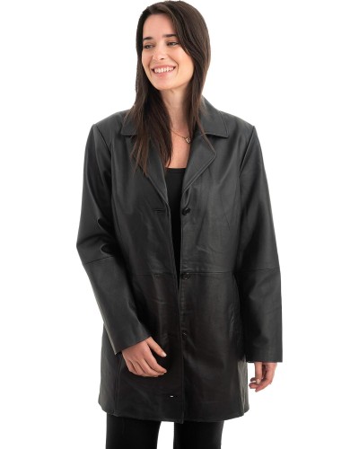 Γνήσιο Γυναικέιο Δερμάτινο Σακάκι - Z977