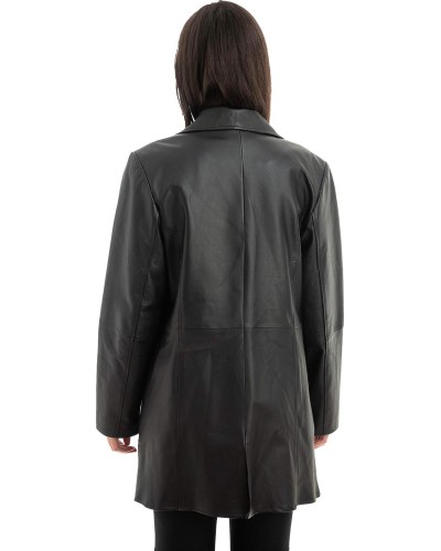 Γνήσιο Γυναικέιο Δερμάτινο Σακάκι - Z977