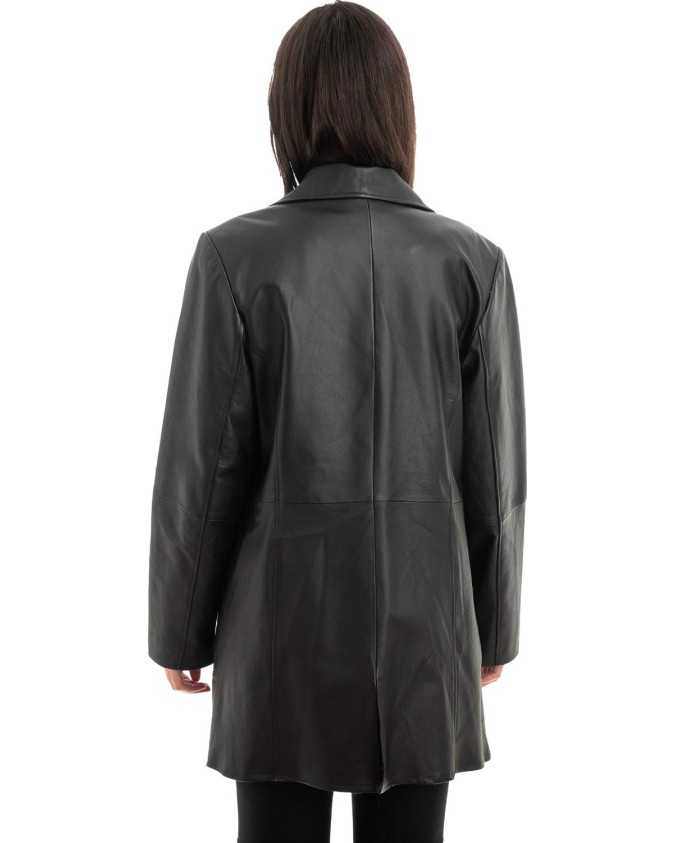 Γνήσιο Γυναικέιο Δερμάτινο Σακάκι - Z977