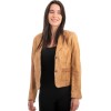 Γνήσιο Γυναικέιο Δερμάτινο Σακάκι - Z978