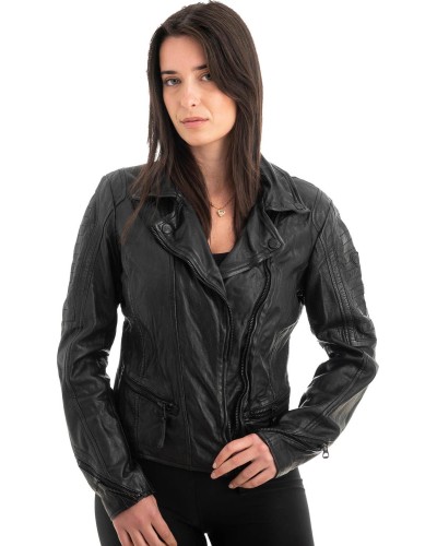 Γνήσιο Γυναικέιο Δερμάτινο Μπουφάν - Z984