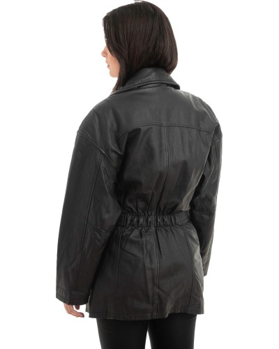 Γνήσιο Γυναικέιο Δερμάτινο Μπουφάν - Z987