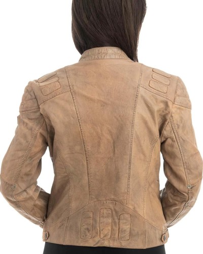 Γνήσιο Γυναικέιο Δερμάτινο Μπουφάν - Z994