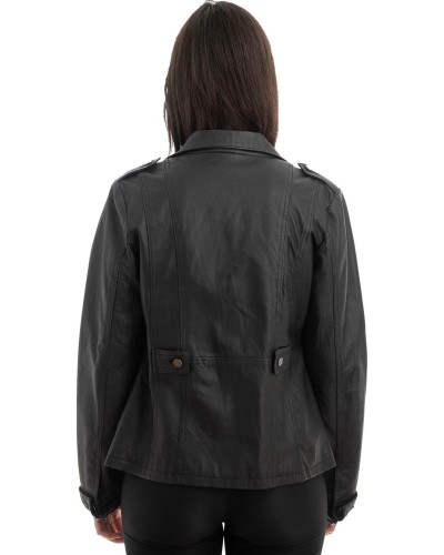 Γνήσιο Γυναικέιο Δερμάτινο Μπουφάν - Z996