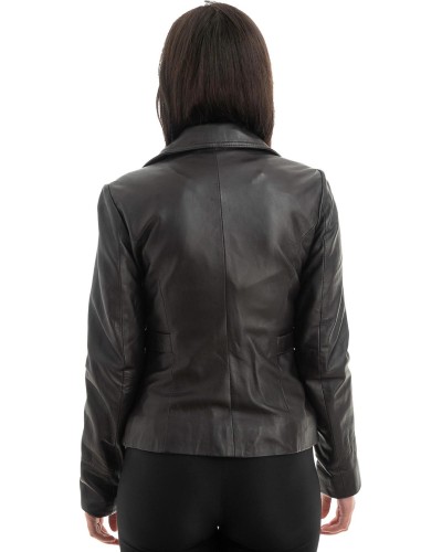 Γνήσιο Γυναικέιο Δερμάτινο Σακάκι - Z997