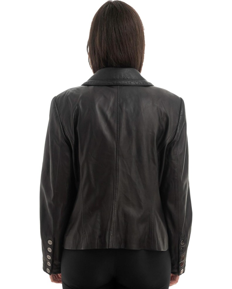 Γνήσιο Γυναικέιο Δερμάτινο Μπουφάν - Z998