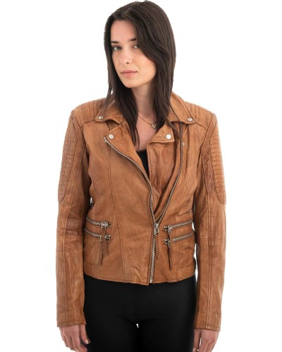 Γνήσιο Γυναικέιο Δερμάτινο Μπουφάν - Z1000