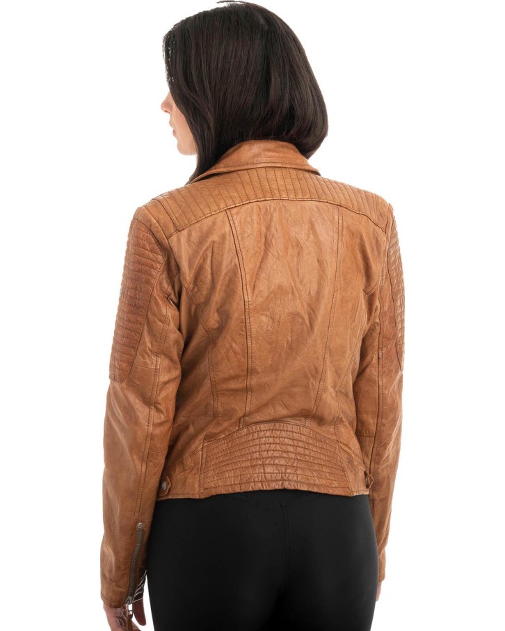 Γνήσιο Γυναικέιο Δερμάτινο Μπουφάν - Z1000