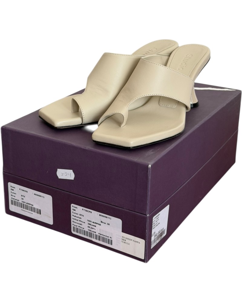 Δερμάτινη Γυναικεία Παντόφλα- A6