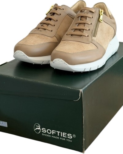  Δερμάτινο Γυναικείο Sneaker - E186
